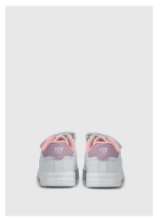 U.S. Polo Assn. White Girl's Sneakers - Travis Jr 4Pr