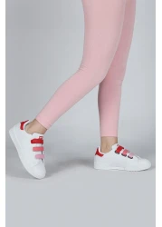 Jump 30110 حذاء رياضي كاجوال للفتيات باللون الأحمر والأبيض