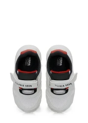 U.S. Polo Assn. حذاء رياضي GARFIELD JR 5FX للأولاد باللون الأبيض