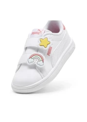 Puma حذاء رياضي أبيض للأطفال من Smash 3.0 Badges