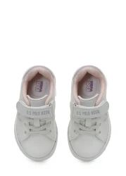 U.S. Polo Assn. حذاء رياضي TRAVIS JR 3PR باللون الأبيض للفتيات