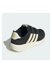 adidas Run 60S Core Black Off White Utility Yellow Kids Sneakers Ie6436