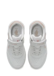 U.S. Polo Assn. حذاء رياضي للفتيات باللون الأبيض من BERKELEY JR 3PR
