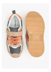 Juniors Colourblock Sneakers with Hook and Loop Closure