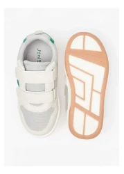 Juniors Panelled Sneakers with Hook and Loop Closure