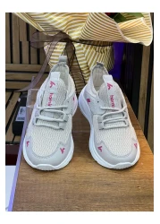 homiro Lace-Up Unisex Children's Sports Shoes-Ice-Fuji-Pink