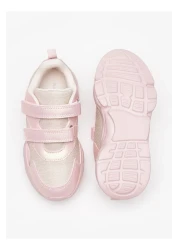 Flora Bella by Shoexpress Glitter Detail Sneakers with Hook and Loop Closure