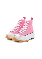 MARKABONİ Women's Young Girls' Pink Run Star Canvas Sneaker Sports Shoes