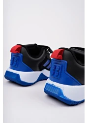 homiro حذاء أسود من Sax Booties فيليه - برباط وحزام