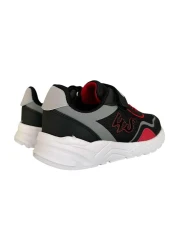 Liger Black and Red Children's Sports Shoes - Lace-Up and Velcro