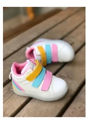 Vicco Size 22-34 Lighted Orthopedic 3-Strapped High-Rise Children's Sneakers