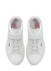 U.S. Polo Assn. Eniya Jr 5Fx White Girl's Sneaker