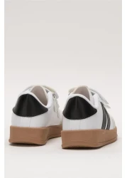 Liger حذاء رياضي مريح وخفيف الوزن للأطفال من الجنسين باللون الأبيض - الأسود