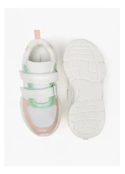 Flora Bella by Shoexpress Panelled Sneakers with Hook and Loop Closure