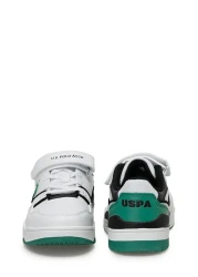 U.S. Polo Assn. U.S. Polo Assn. Martell Jr 4 Fx - Kids Sneakers, White Green Velcro