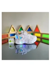 elma bebe Anatomical Memory Foam Sole Girl's Sneaker, Lightweight, Comfortable and Soft Sports Shoes