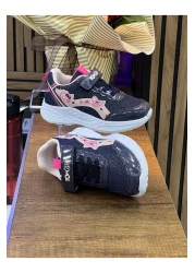 homiro Girl's Orthopedic Sports Shoes-Navy-Fuchsia