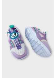 Liger حذاء رياضي للأطفال Airfile خفيف الوزن ونعل رياضي للحضانة والمدرسة باللون الأبيض - LILA