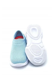 First Step حذاء رياضي تريكو للأطفال بنعل ميموري فوم خفيف للغاية أزرق-m-1002