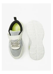 LBL by Shoexpress Boys' Textured Sneakers with Hook and Loop Closure