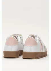 Liger Unisex Velcro Comfortable Lightweight Children's Sports Shoes White - Powder