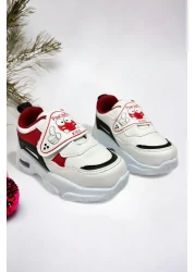 Ponchiq حذاء رياضي بناتي مضاء بنعل ميموري فوم