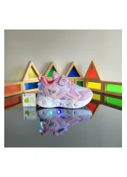 elma bebe حذاء رياضي بناتي بنعل ميموري فوم تشريحي، حذاء رياضي خفيف الوزن ومريح وناعم