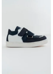 mnpc Boy's Navy Blue Leather Orthopedic Supported Children's Sneakers