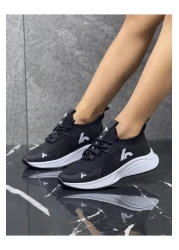 homiro Unisex Children's Sneakers - Black-white, Lace-up