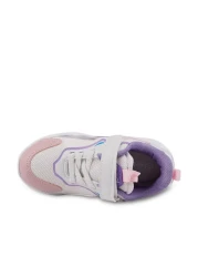 AYAKMOD حذاء رياضي بناتي مضاء باللون الأبيض من الفيلكرو Ruby P