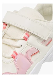 Flora Bella by Shoexpress Flora Bella Embellished Panelled Sneakers with Hook-and-Loop Closure