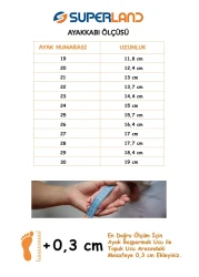 Süperland First Step Shoes Baby Boy First Step Shoes Orthopedic Sole Shoes Lighted Shoes