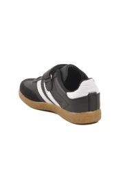 AYAKMOD حذاء رياضي للأولاد باللون الأسود والأبيض فيلكرو 225 F