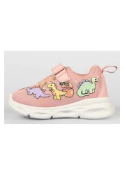 Vicco Dino Lighted Orthopedic Children's Sports Shoes Pudra