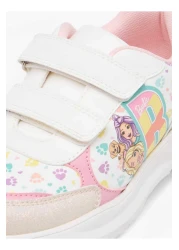 Barbie Barbie Printed Sneakers with Hook and Loop Closure
