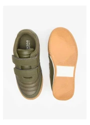 Mister Duchini Panelled Sneakers with Hook and Loop Closure