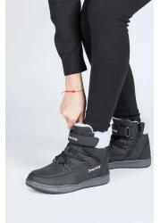 Jump 29180 Black - Pink Girl's Boots with Velcro Zipper