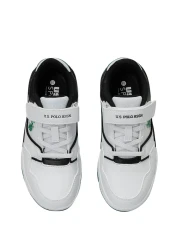 U.S. Polo Assn. حذاء رياضي للأولاد باللون الأبيض من MARTELL JR 5FX