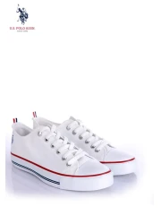 U.S. Polo Assn. أحذية نسائية بيضاء بينيلوبي