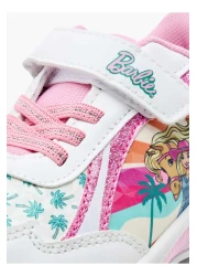 Barbie حذاء رياضي مضيء بطبعة باربي مع إغلاق بخطاف وحلقة
