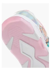 Barbie حذاء رياضي مطبوع عليه باربي مزود بشريط لاصق للإغلاق