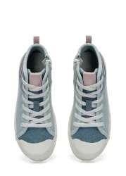 Lumberjack حذاء رياضي عالي للفتيات باللون الأزرق الفاتح من بيز 4fx