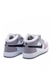 en7 White Gray Kids Sneakers 7169