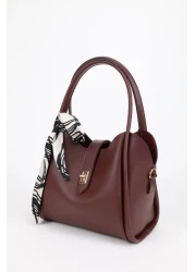 NOTHING Women's Makeup Bag - Three Compartment Design, Detachable Claret Red Hand and Shoulder Bag