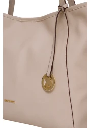 U.S. Polo Assn. حقيبة كتف نسائية بيج Us25122