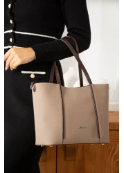 Just Polo Women's 3 Compartment Lacos Fabric Shoulder & Hand Bag