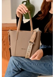 Just Polo حقيبة يد وكتف طويلة بحزام متقاطع للنساء مكونة من 3 أقسام