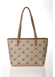 Beverly Hills Polo Club حقيبة كتف نسائية من فرو المنك الخفيف 05BHPC8014