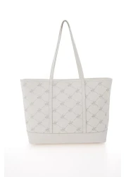 Beverly Hills Polo Club حقيبة كتف نسائية بيضاء 05BHPC111