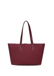 U.S. Polo Assn. حقيبة كتف نسائية باللون الأحمر الداكن Us25655